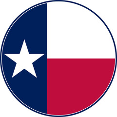 Texas Circle Flag, Texas Flag Icon