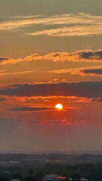 Sunset sky cloud landscape