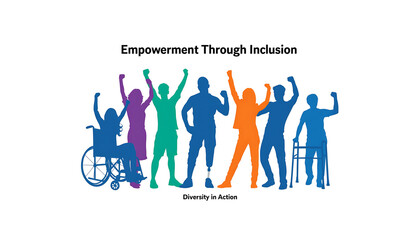 Diverse Group of Individuals Celebrating Empowerment and Inclusion Through Collective Action