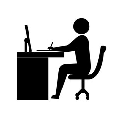 Fototapeta premium office worker icon
