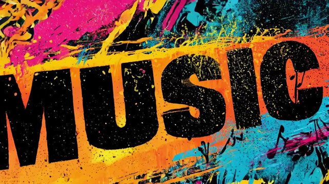 Dynamic concert poster design featuring vibrant colors and bold typography capturing the energy of live music events.