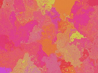 Vibrant pink, orange, and yellow create an abstract texture.