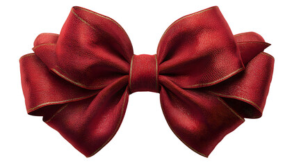 red bow and ribbon illustration for christmas and birthday decorations