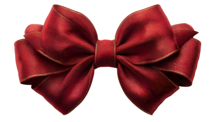 red bow and ribbon illustration for christmas and birthday decorations