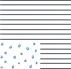 Striped texture or line sheet with a drop or rain zone.