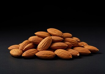 A bountiful collection of whole, natural almonds, rich in texture and warm brown hues, essential for healthy eating and versatile culinary use ,agriculture ,produce ,baking