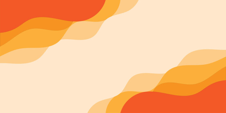abstract creative orange wave line design art for banner, poster, background.