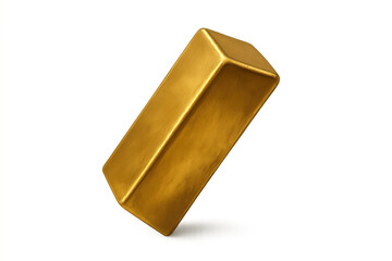 Gold bar bringing wealth and financial security, representing investment, finance, and treasure on transparent background