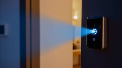 Modern Smart Doorbell with Night Vision, Wireless Video Doorbell Security System, Home Entryway with Active Motion Sensor
