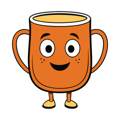 A stylized tea mug with elegant curves and artistic design, showcasing a cozy charm and modern touch—perfect for sipping hot tea and enjoying relaxing moments.
