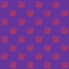 Retro Dancing Sun Character Vector Seamless Pattern