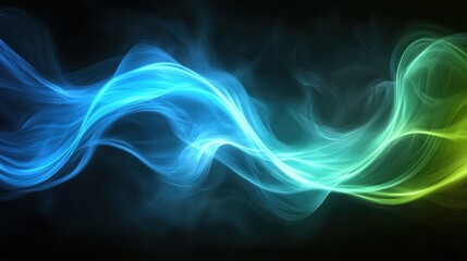 Obraz premium Abstract swirling colored smoke design for background use
