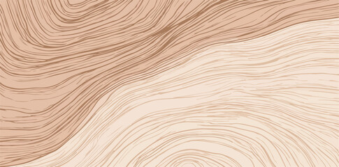 Fundo abstrato com linhas org&acirc;nicas em tons terrosos e bege, design moderno e minimalista.