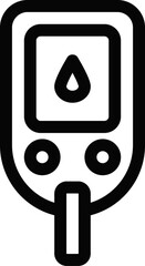 Glucose meter icon