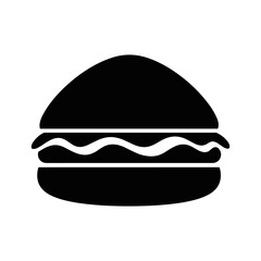 Hamburger icon, representing a classic fast food sandwich