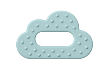 Baby cloud silicone teether promoting soothing baby teething