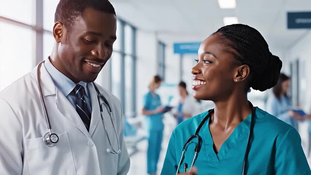 The Future of Healthcare A Cinematic Shot of Medical Team Collaboration
