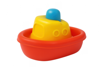 Colorful plastic bath toy boat for children playing
