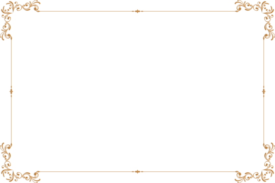 Elements of ornate vintage frames. Border gold on white classic  swirls, floral motifs. Design print for greeting cards, wedding invitations, restaurant menu, royal certificates. Set 1406