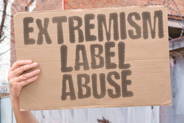 "Extremism Label Abuse" Designation enables indefinite holding. EXTREMISM. LABEL. DESIGNATION. ENABLE. HOLDING.
