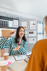 A group of professionals engaged in a collaborative business meeting, exchanging innovative ideas...