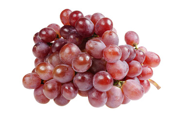 Grapes are very fresh on a white background.