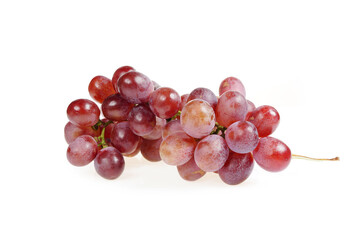 Grapes are very fresh on a white background.