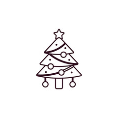 Christmas tree illustration