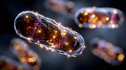 Bacteria Close-Up, Microbial Life, Bacterial Growth