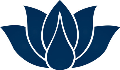 Lotus Flower Spa Wellness Logo Design Beauty Vector Template Icon