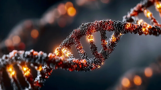 DNA Structure, Genetic Coding, DNA Helix Visualization