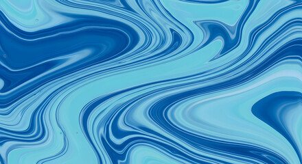Swirling Blues Abstract Art Mesmerizing Patterns in Motion on Canvas