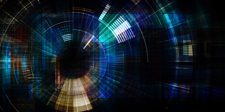 Digital Privacy Protection Cybersecurity Background Design