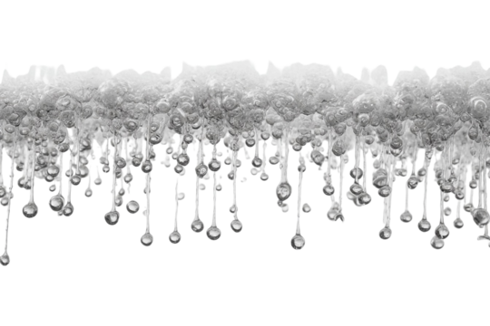 Whimsical Upside-Down Rain Scene Illustration