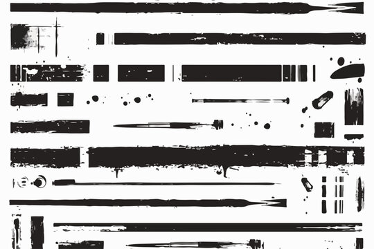 Descubra uma vasta cole&ccedil;&atilde;o de elementos gr&aacute;ficos vetoriais abstratos, com texturas grunge e tra&ccedil;os art&iacute;sticos, perfeitos para designs contempor&acirc;neos e expressivos.