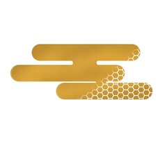 年賀素材｜金の雲パーツ和風デザイン