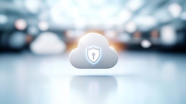 Modern cloud computing logo design on white cloud background for tech business sleek cloud computing logo on white cloud ideal for tech and business.