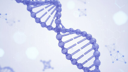 abstract purple double helix dna structure science