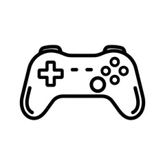 Outline icon of a video game controller on a