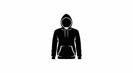 Hoodie black and white