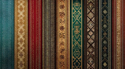 close up of traditional patterned cloth