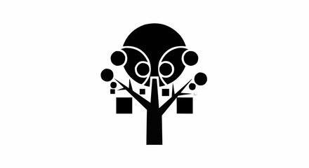 vector tree silhouette