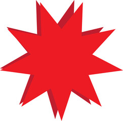 red star vector illustration