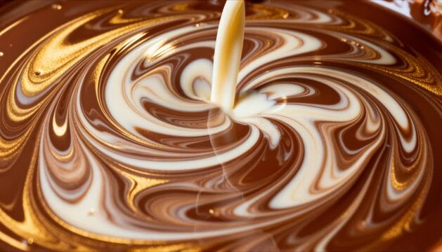 Mesmerizing Chocolate Fountain Seamless Loop, perfect for Chocolate Day, Chocolate Covered Anything Day, and Holiday Promotions