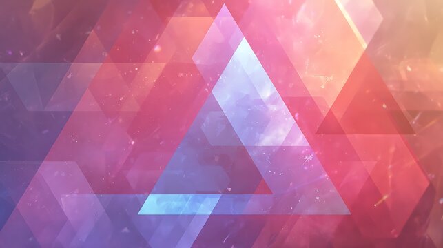 abstract background with colorful triangles
