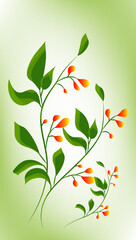 vector illustration of a floral background