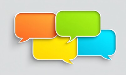 Vibrant Speech Bubbles Cluster: Communication and Ideas