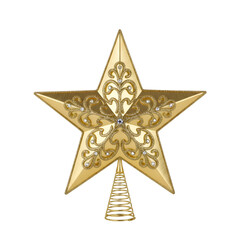Fototapeta premium golden christmas star