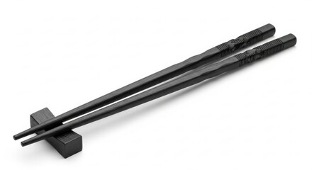 Minimalist Black Chopsticks on Chopstick Rest, Asian food, Dining, Eating