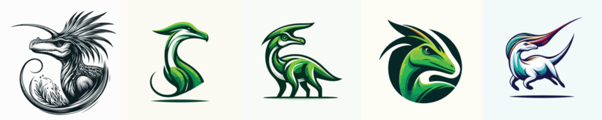 white background parasaurolophus vector image